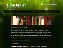 Tablet Screenshot of elsa-millet.com